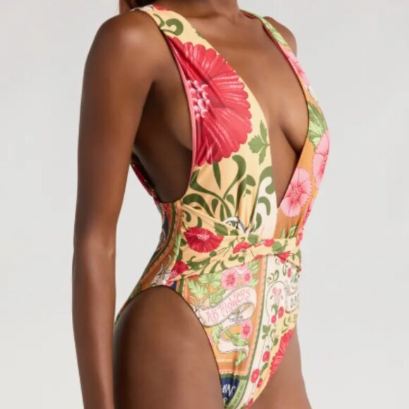Agua Bendita Ellis Plunge Swimsuit | Medium - Picture 2 of 9